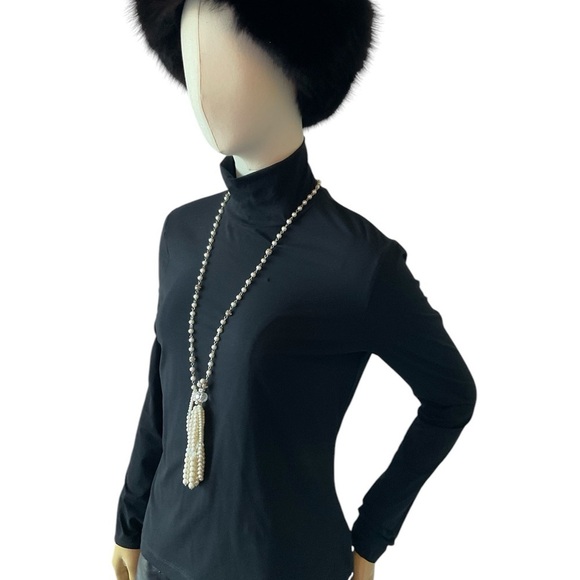 ST.JOHN CAVIER   Collection. Black Turtle Neck Long Sleeve SzS. - Picture 1 of 10
